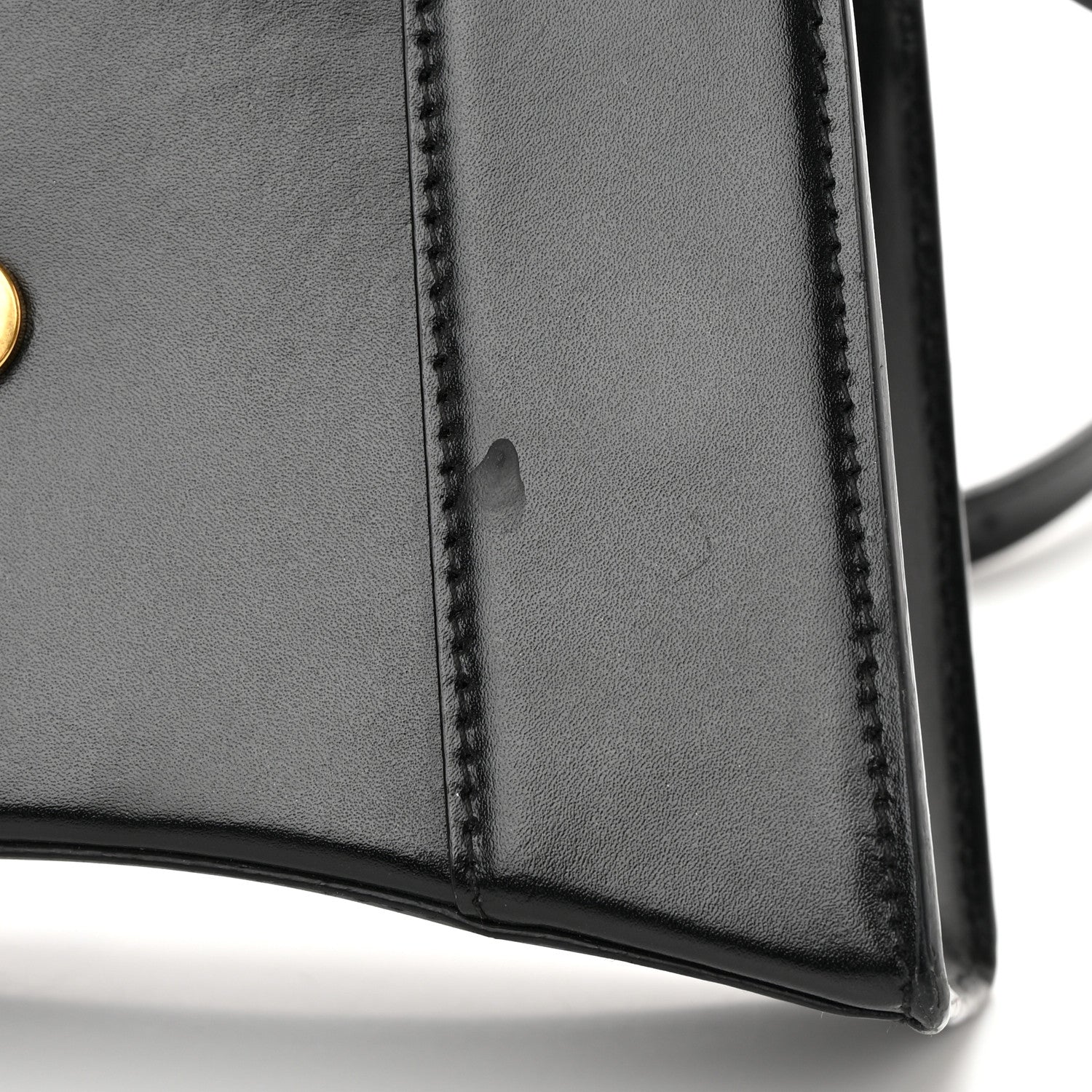 Balenciaga Shiny Box Calfskin Hourglass Top Handle Bag XS Black 13 of 21
