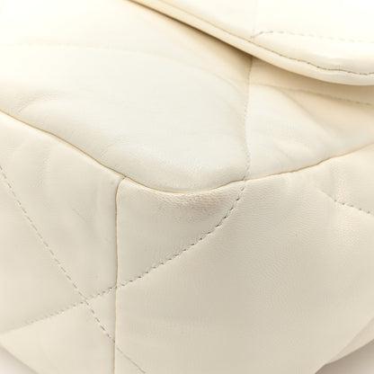 Chanel Lambskin Quilted Large Chanel 19 Flap White 11 of 13
