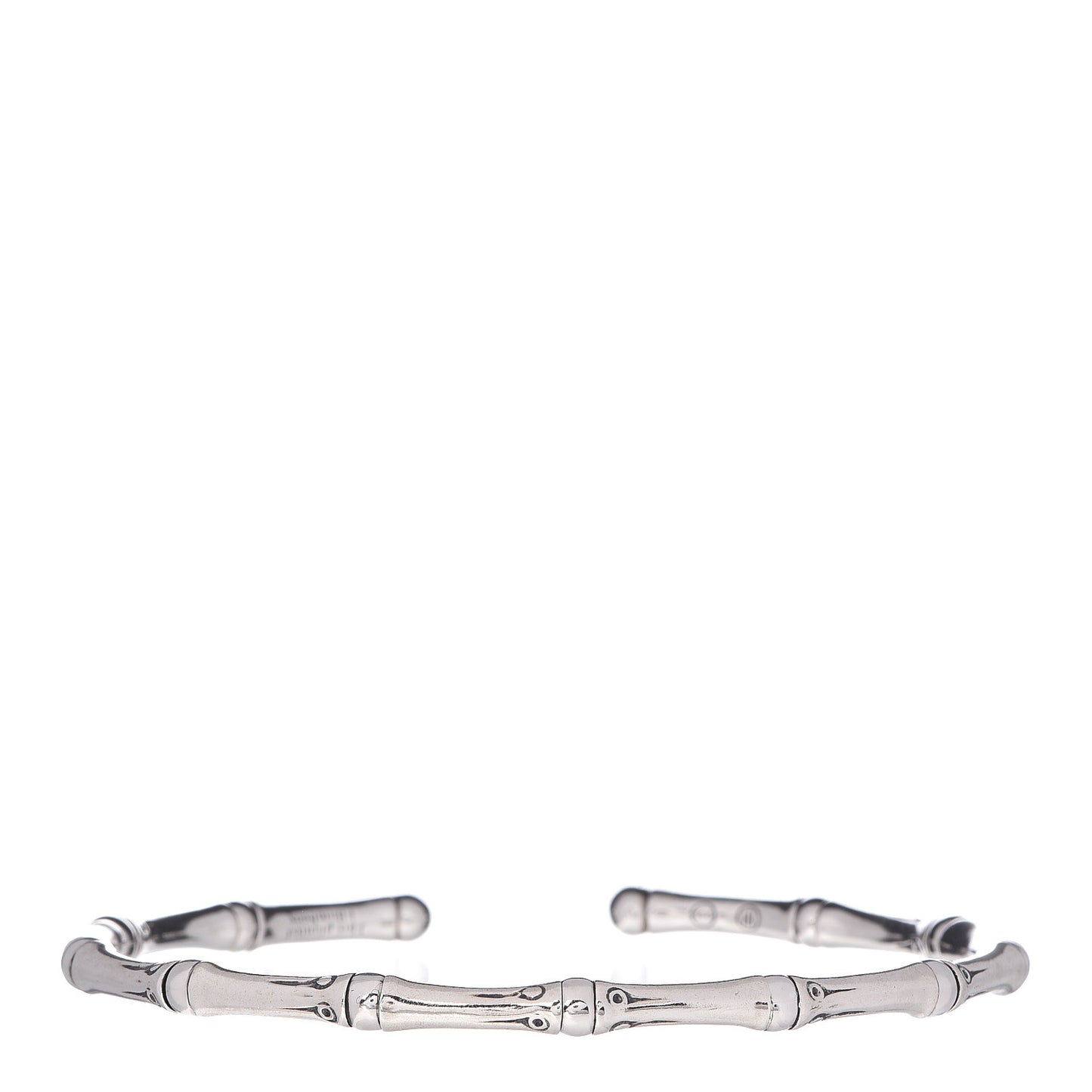 Sterling Silver 4mm Bamboo Flex Cuff Bracelet