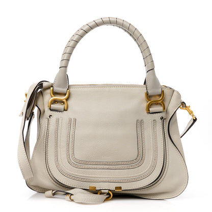 Chloe Calfskin Medium Marcie Satchel Dove 1 of 14