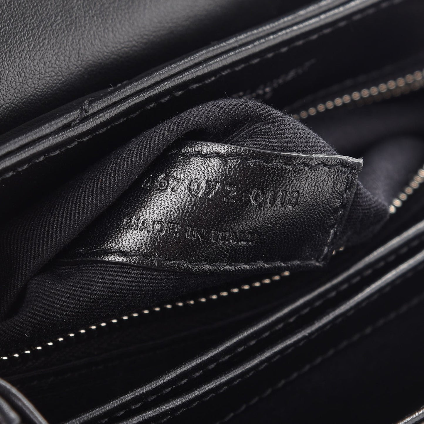 Calfskin Y Quilted Monogram Toy Loulou Crossbody Bag Black