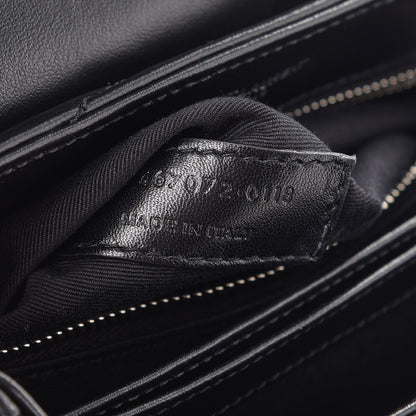 Saint Laurent Calfskin Y Quilted Monogram Toy Loulou Crossbody Bag Black 7 of 9