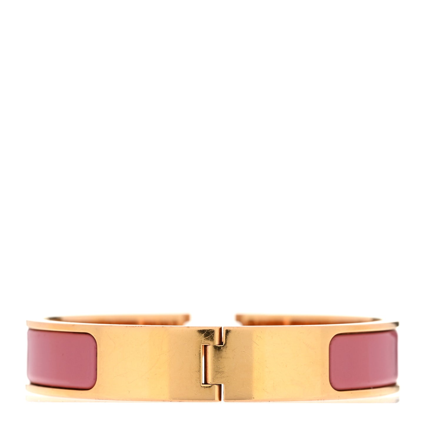 Enamel Narrow Clic Clac H Bracelet PM Rose Patch