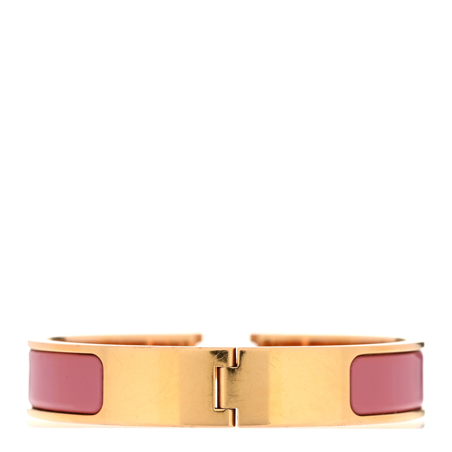 Hermes Enamel Narrow Clic Clac H Bracelet PM Rose Patch 3 of 5