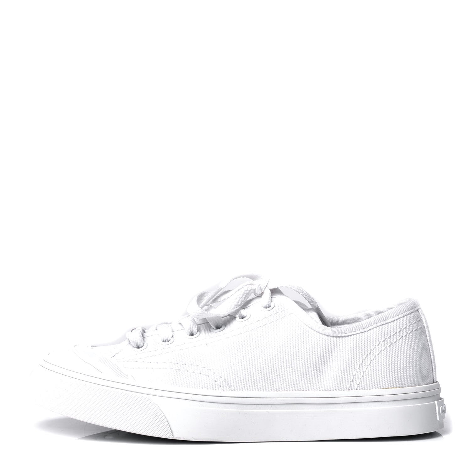 Chanel Mixed Fibers Low Top Sneakers 36.5 White 1 of 6