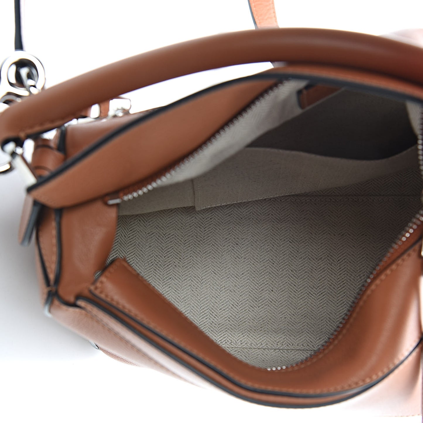 Calfskin Small Puzzle Bag Tan
