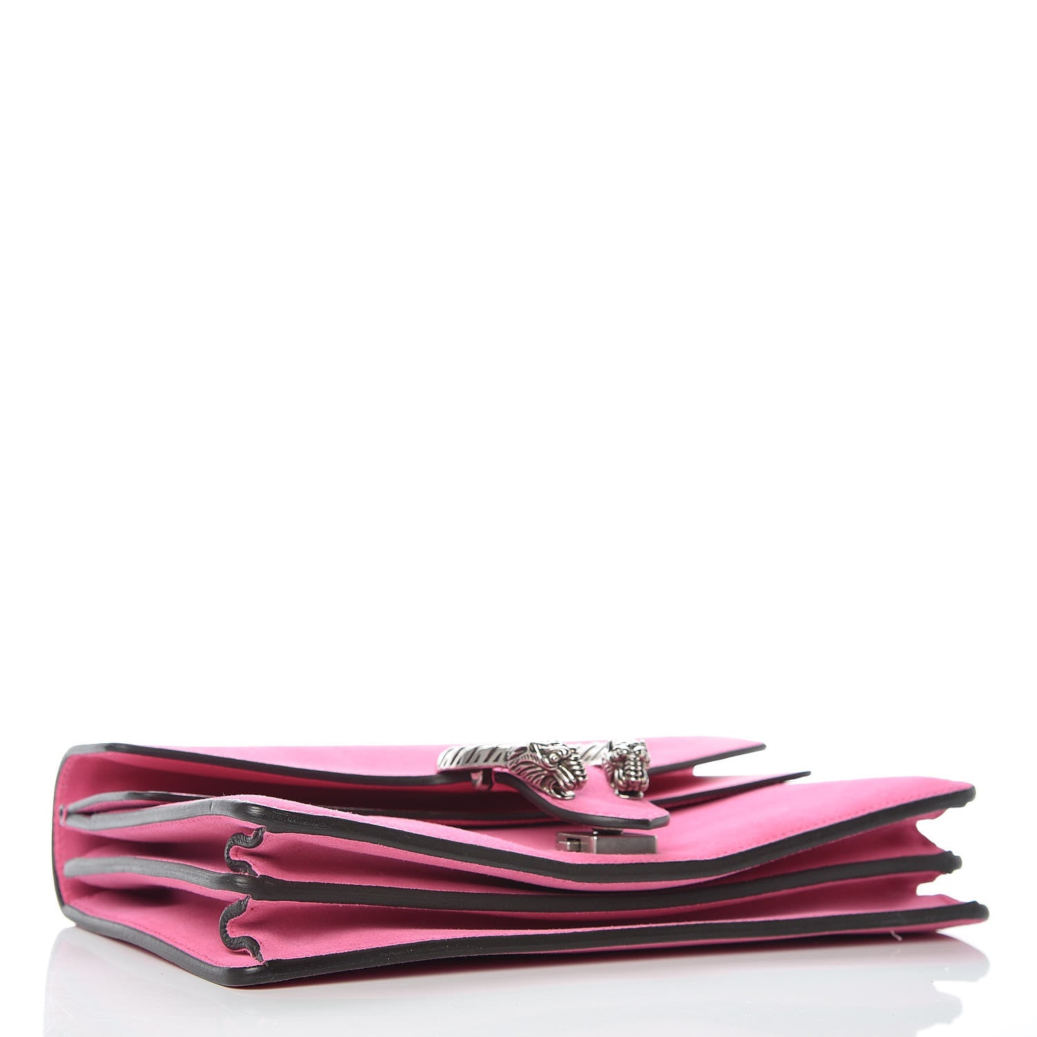Gucci Suede Cudu Vitello Velvet Small Dionysus Shoulder Bag Pink Tropical Flower 5 of 12