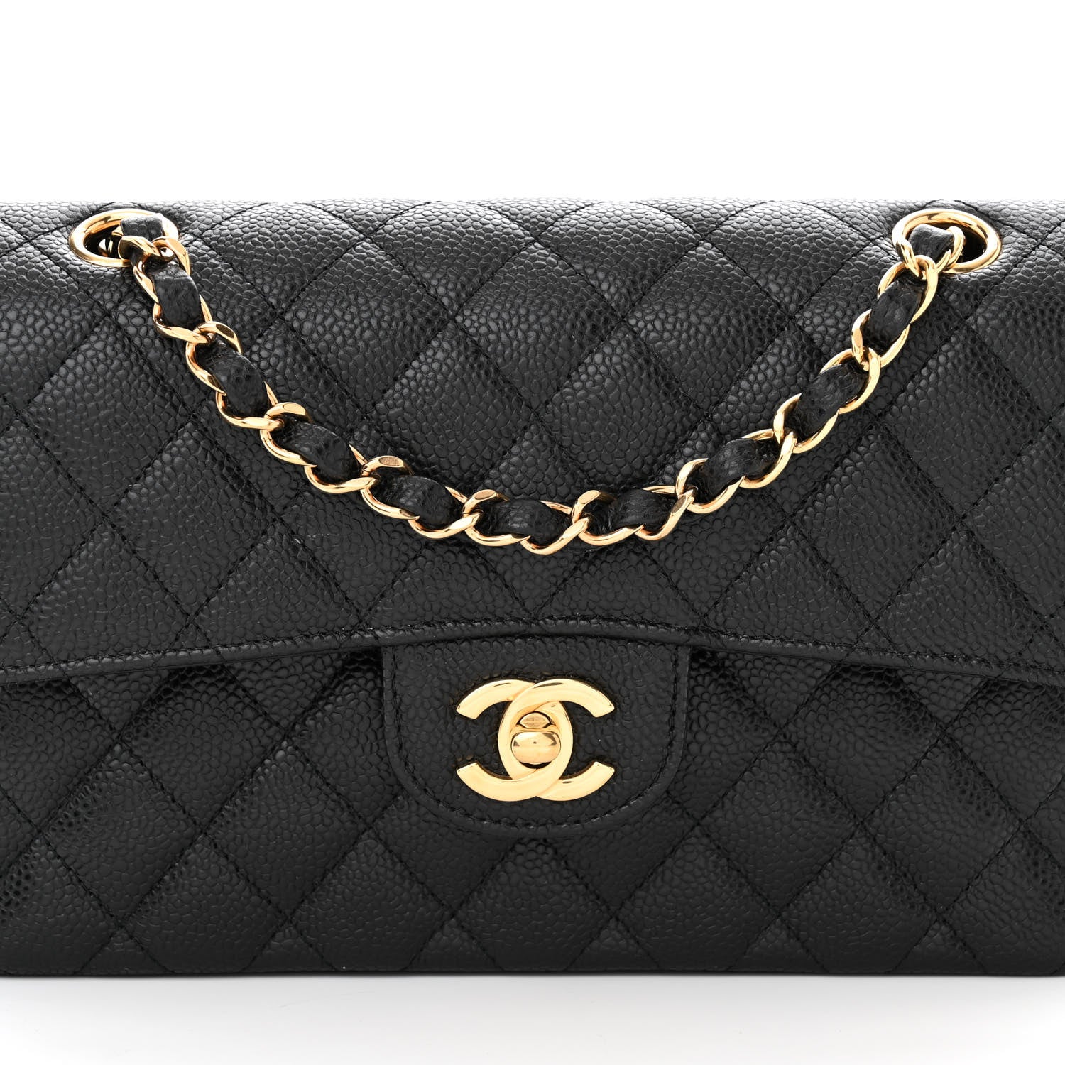 Chanel Caviar Quilted Small Double Flap Black 9 of 11