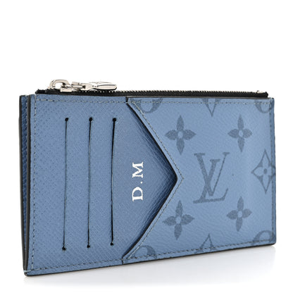 Louis Vuitton Taigarama Coin Card Holder Denim 3 of 12