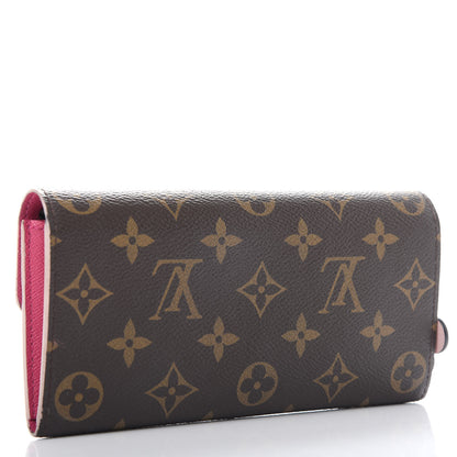 Louis Vuitton Monogram Bloom Flower Emilie Wallet 3 of 7