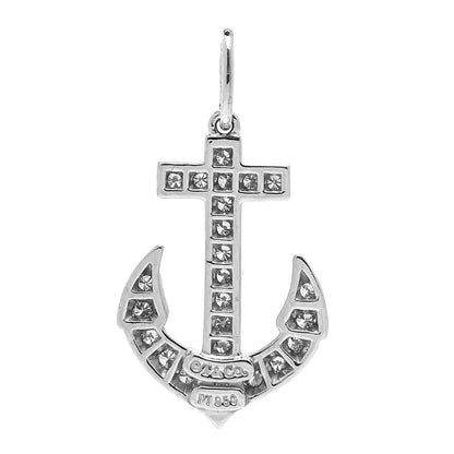 Tiffany Platinum Diamond Anchor Charm 3 of 4