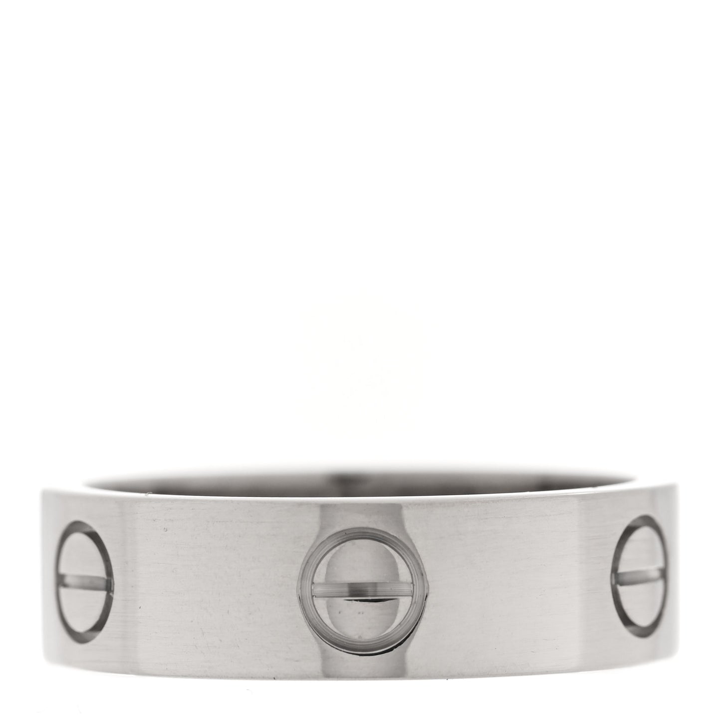 18K White Gold 5.5mm LOVE Ring 58 8.25