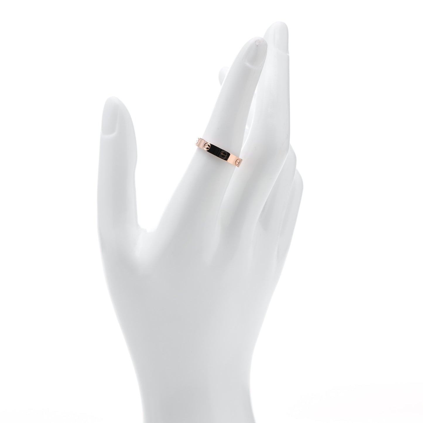18K Pink Gold 3.5mm LOVE Wedding Band Ring 55 7.25