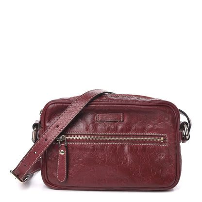 Gucci Guccissima Small Shoulder Bag Red 1 of 14