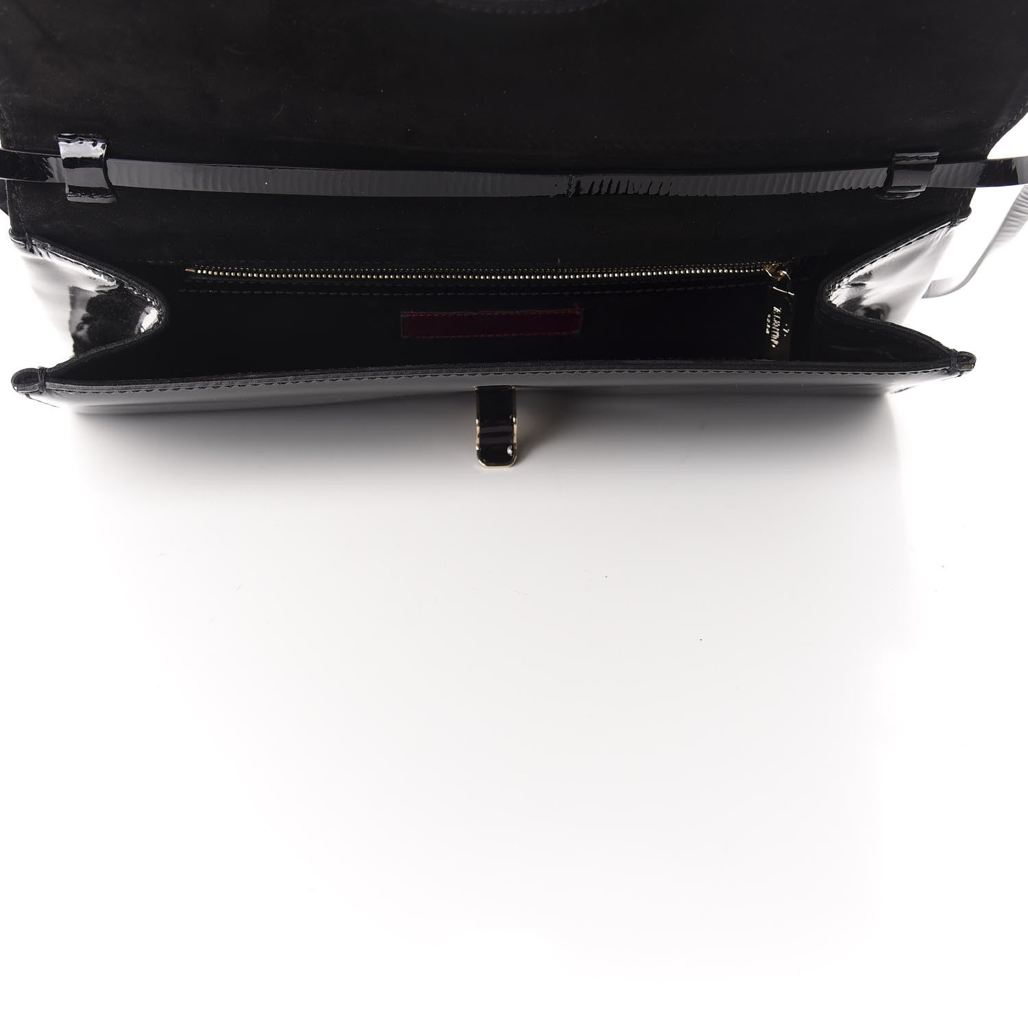 Valentino Garavani Patent Bow Convertible Clutch Black 5 of 11