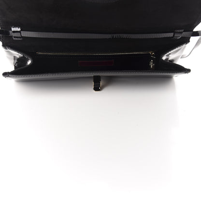 Valentino Garavani Patent Bow Convertible Clutch Black 5 of 11