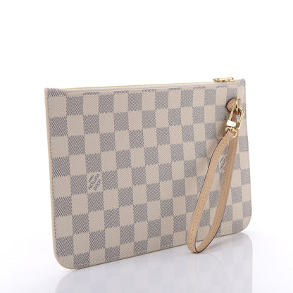 Louis Vuitton Damier Azur Neverfull MM GM Pochette 3 of 11