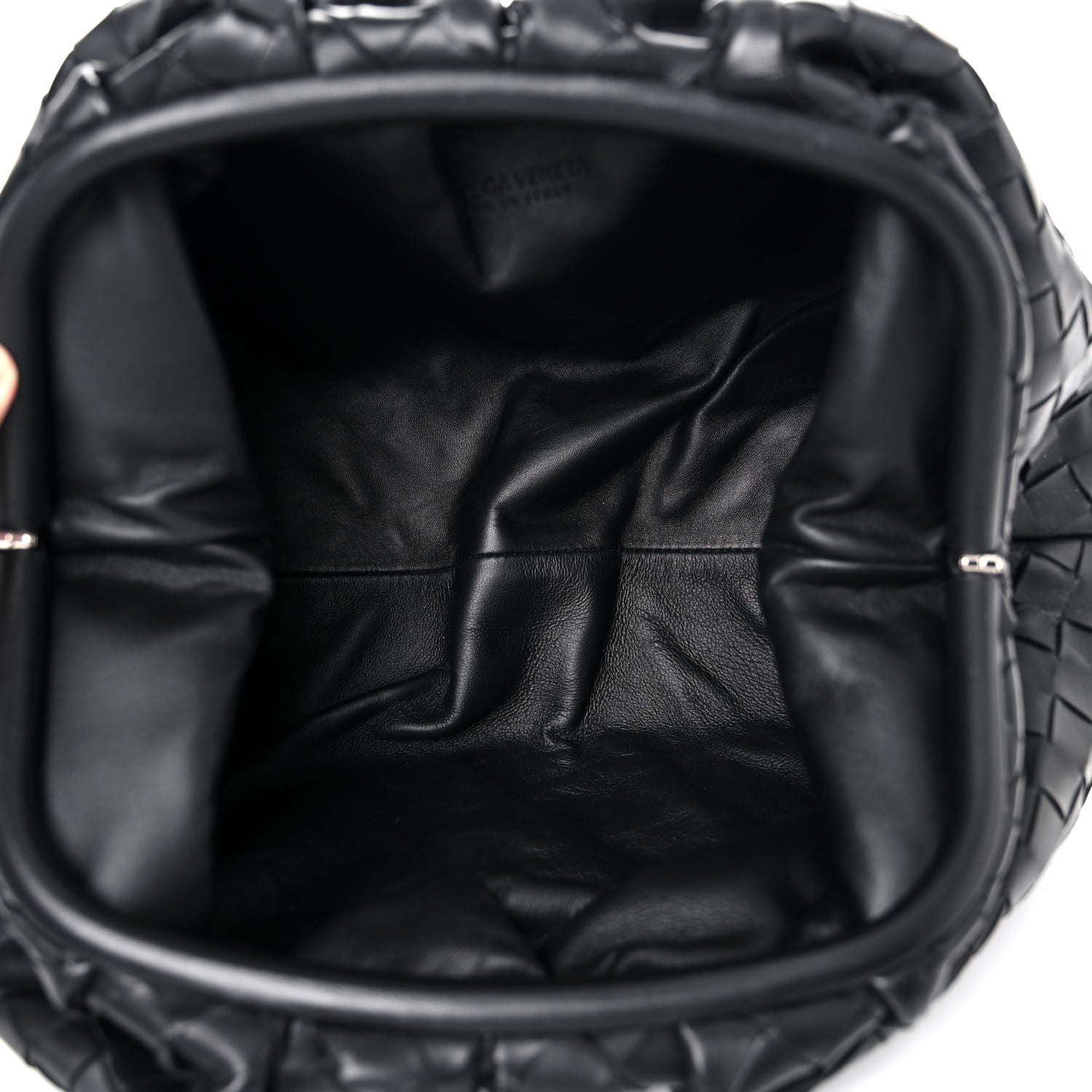 Bottega Veneta Nappa Maxi Intreccio The Pouch Oversized Clutch Black 5 of 11