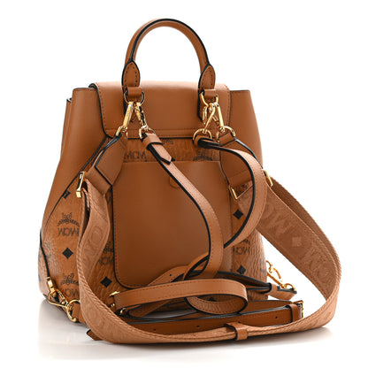 MCM Visetos Small Essential Backpack Cognac 3 of 11
