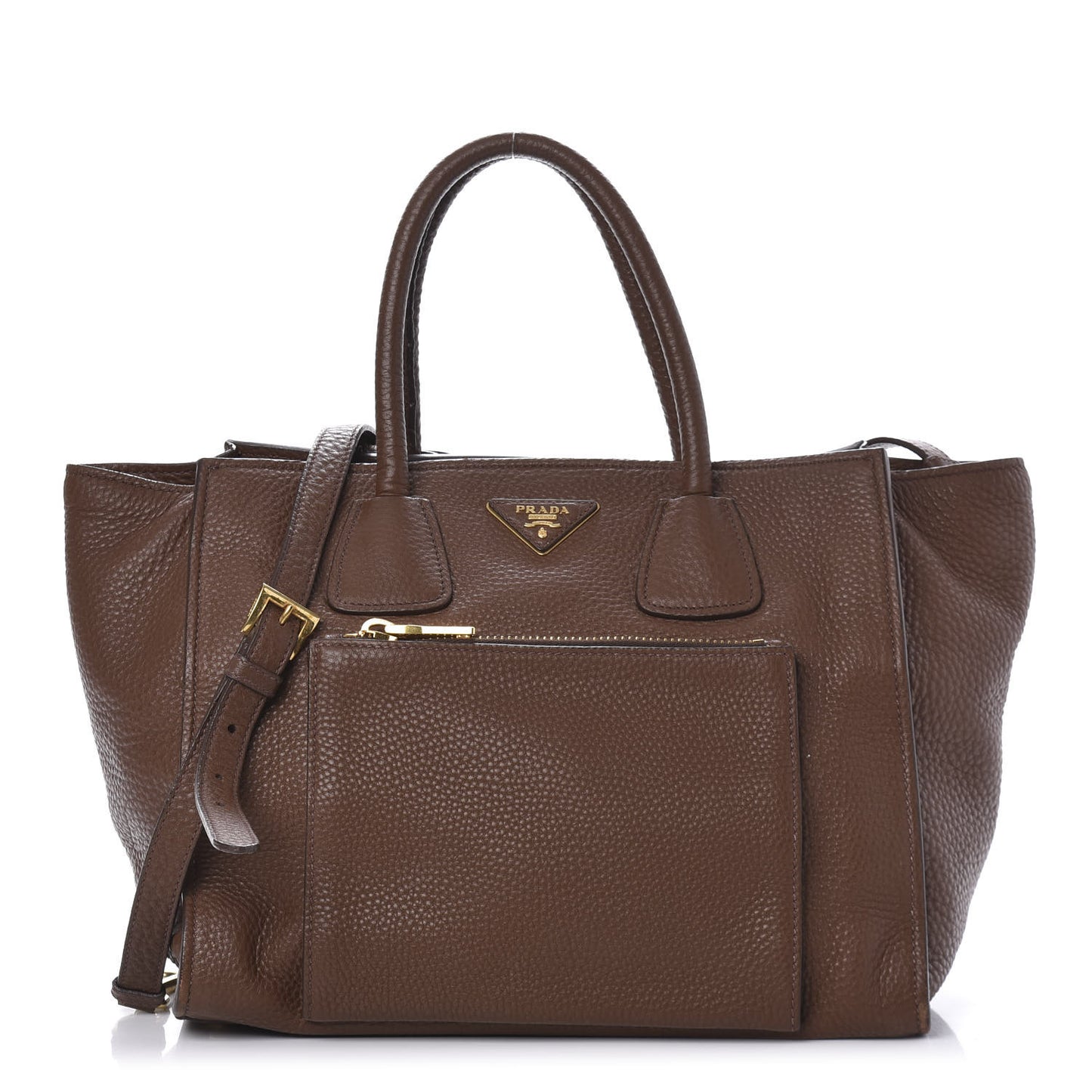 Vitello Daino Shopping Tote Bruciato
