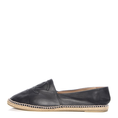 Chanel Lambskin CC Mens Espadrilles 45 Black 1 of 13