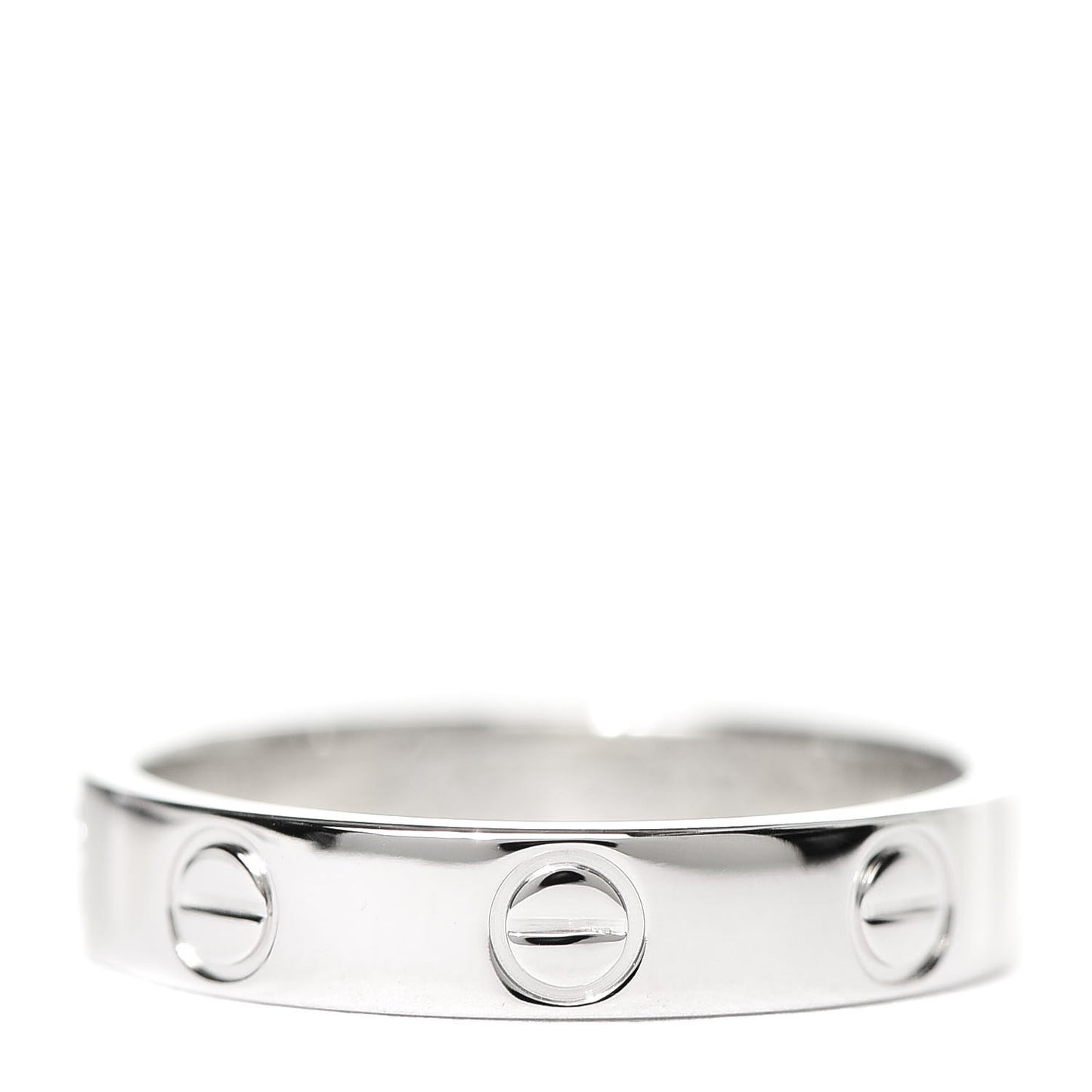 Platinum 3.5mm LOVE Wedding Band Ring 50 5.25
