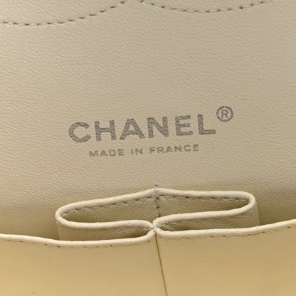 Chanel Patent Calfskin Quilted Rectangular Double Flap White 6 of 10