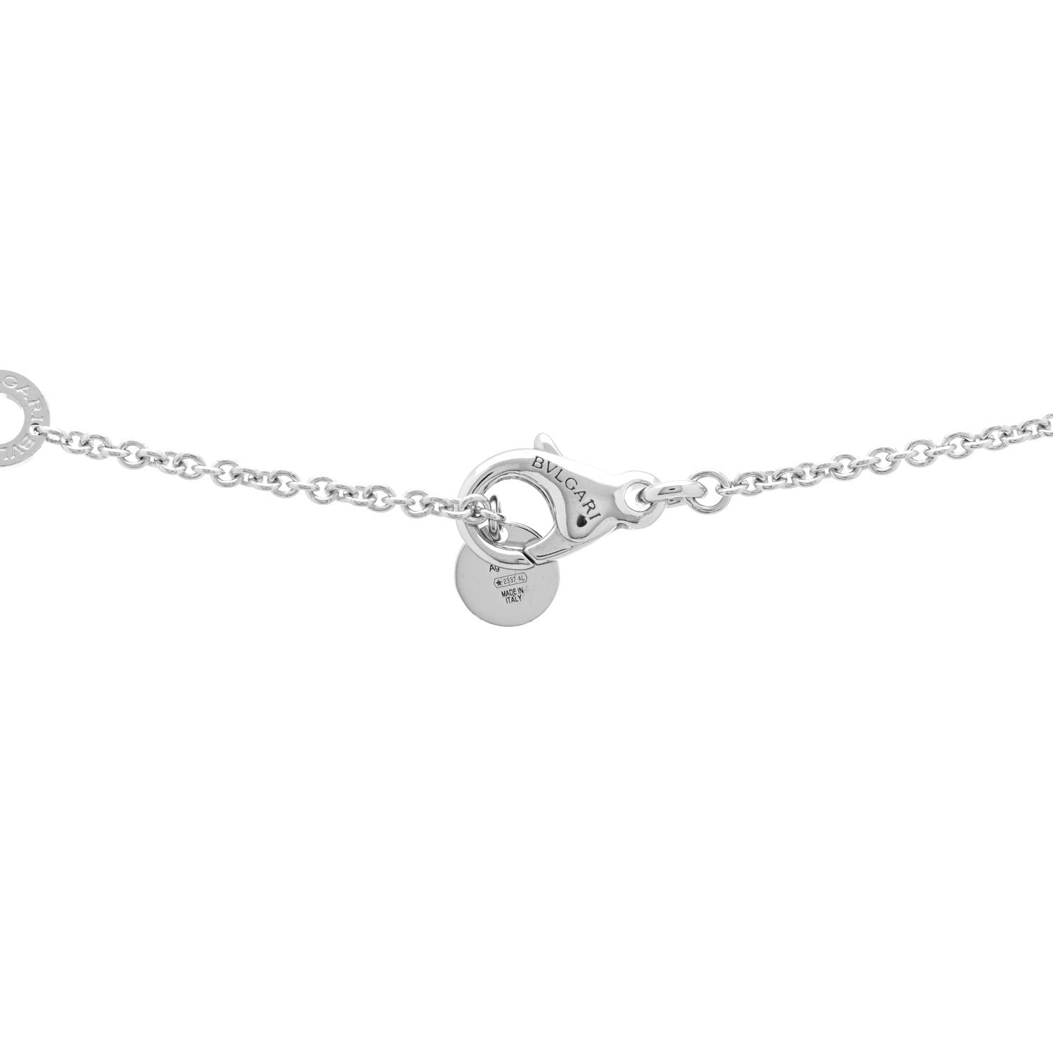 Bulgari Sterling Silver Ceramic Save The Children Pendant Necklace 4 of 5