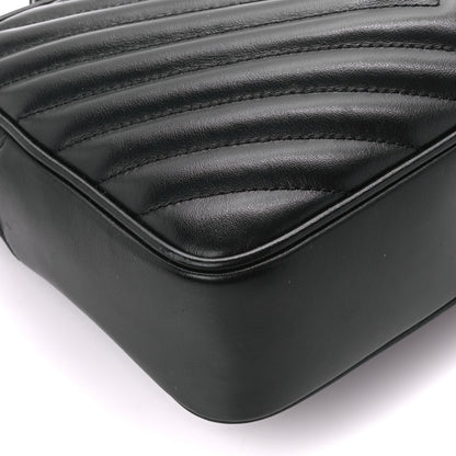 Saint Laurent Calfskin Matelasse Monogram Lou Camera Bag Black 9 of 11