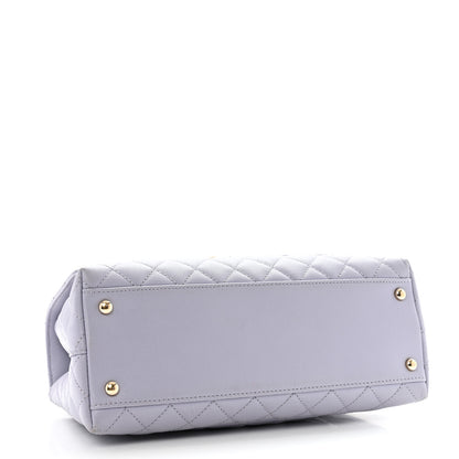 Chanel Caviar Quilted Small Coco Handle Flap Light Purple 4 of 15