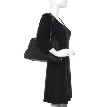 Chanel Iridescent Caviar Quilted Lady Pearly Tote Black 2 of 10