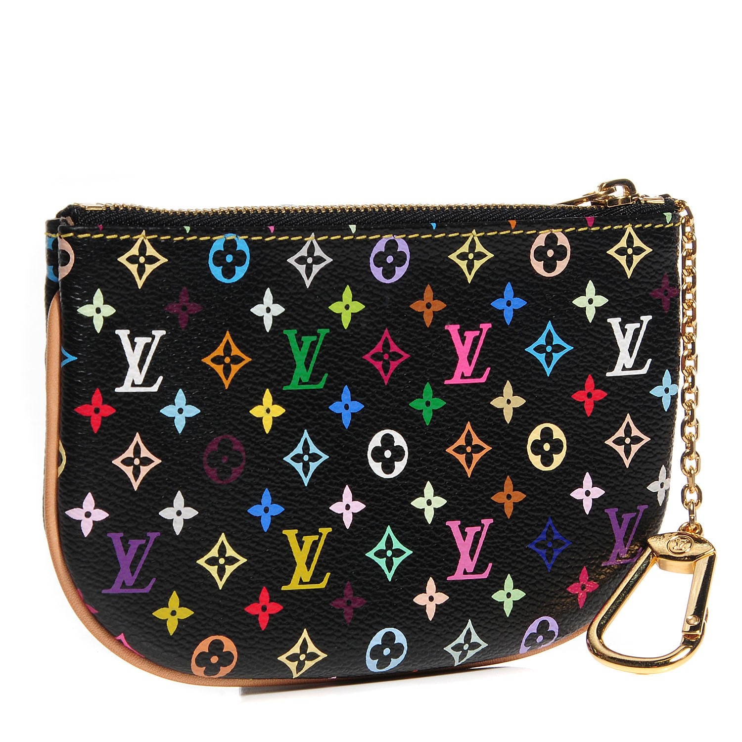 Louis Vuitton Monogram Multicolor Pochette Plate MM Black 3 of 7