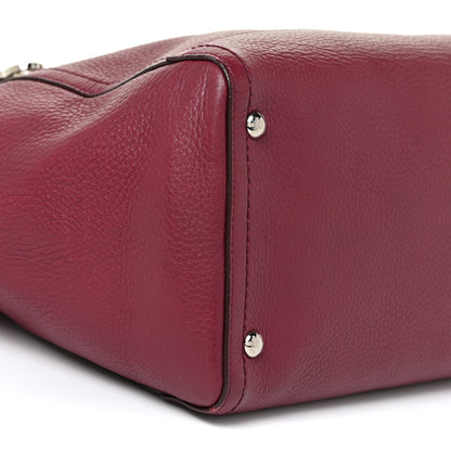 Salvatore Ferragamo Calfskin Medium Verve Double Zip Tote Burgundy 8 of 15