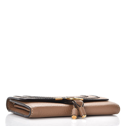 Chloe Calfskin Marcie Continental Flap Wallet Nut 4 of 8