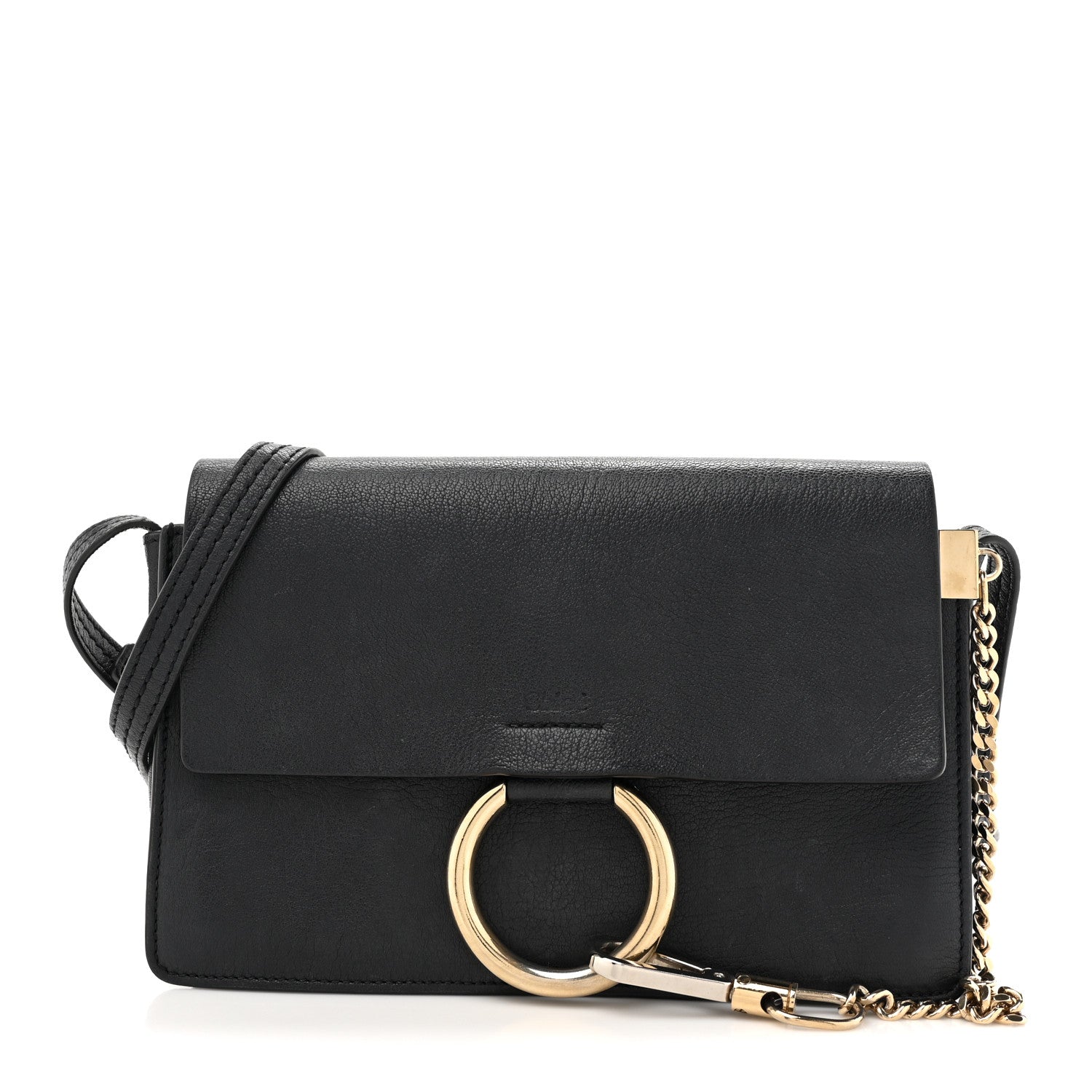 Chloe Calfskin Mini Faye Shoulder Bag Black 1 of 20