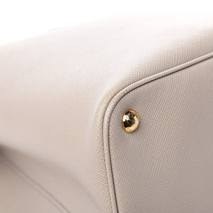 Prada Saffiano Cuir Large Double Bag Pomice 10 of 14