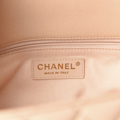 Chanel Caviar Quilted Medium Coco Handle Flap Beige 8 of 16