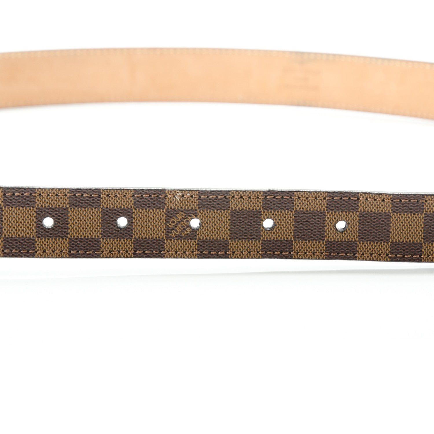 Louis Vuitton Damier Ebene Mini 25mm Belt 90 36 5 of 7