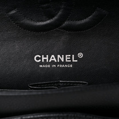 Chanel Caviar Quilted Medium Double Flap Black 6 of 12