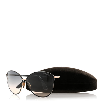 Tom Ford Metal Penelope Vintage Round Sunglasses TF320 Brown 9 of 9