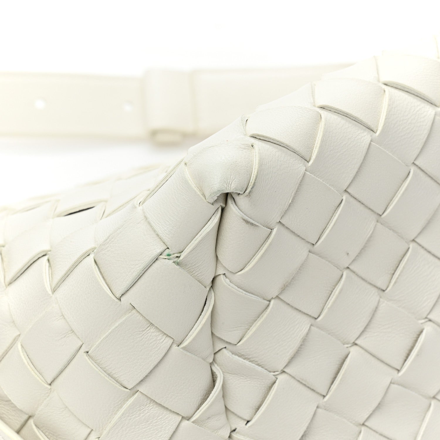 Bottega Veneta BOTTEGA VENETA Nappa Intrecciato Tie Shoulder Bag White 9 of 13