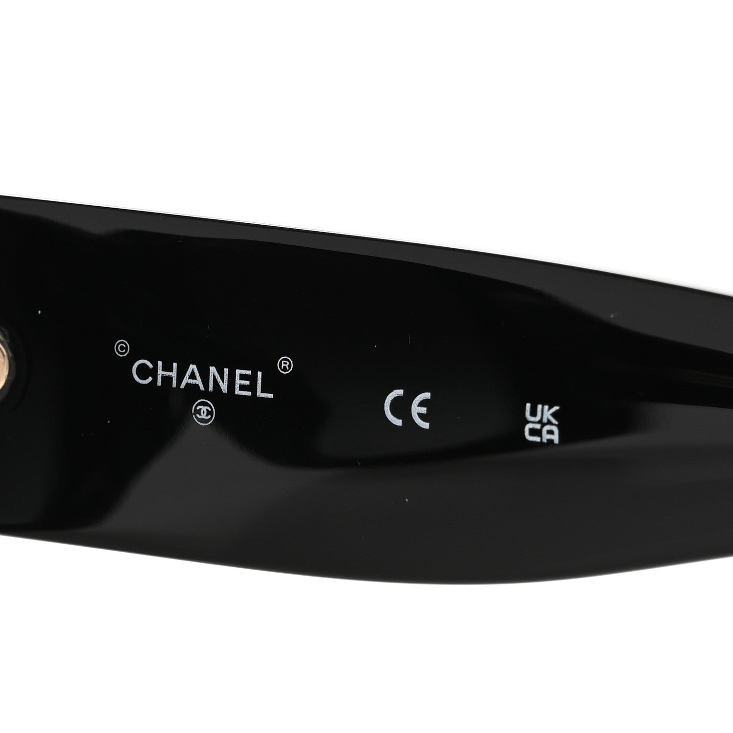 Chanel Acetate Rectangle Sunglasses 71551A Black 5 of 8