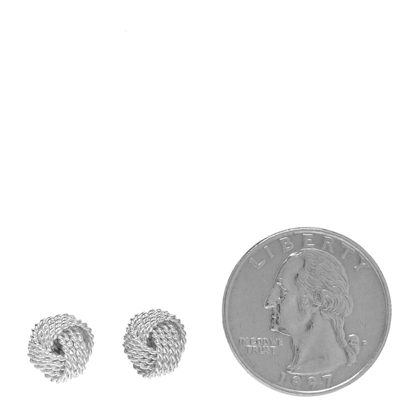 Sterling Silver Twist Knot Earrings