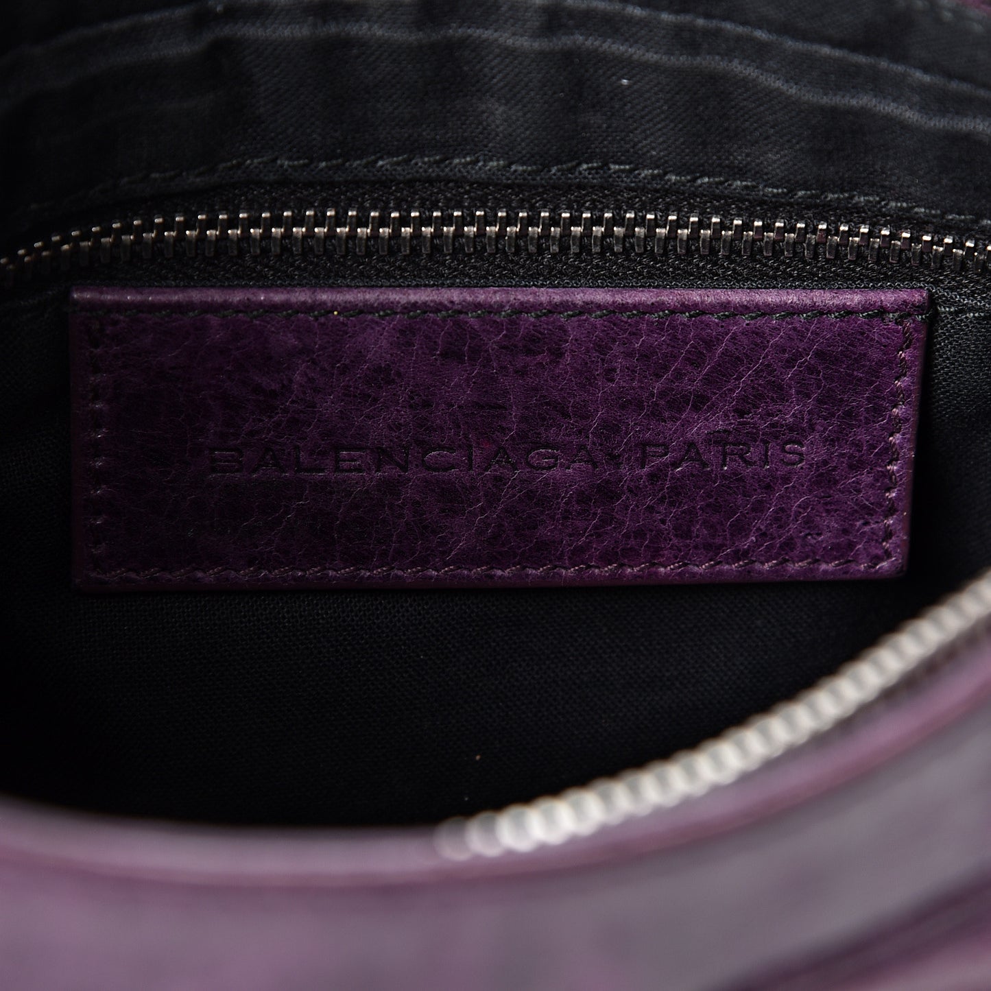 Agneau Giant 12 Silver Hardware Hip Violet