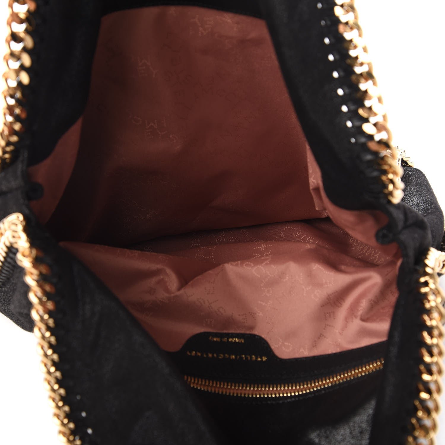Stella McCartney Shaggy Deer Falabella Fold Over Tote Black 6 of 10