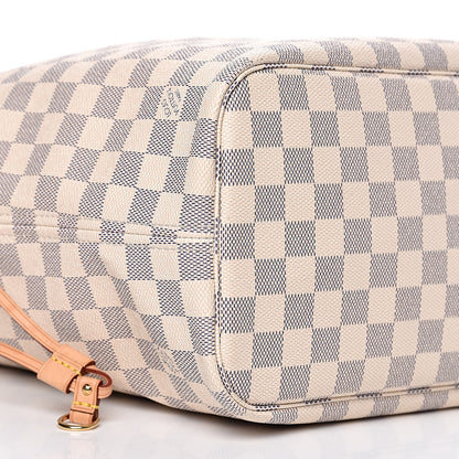 Louis Vuitton Damier Azur Neo Neverfull MM Rose Ballerine 9 of 10