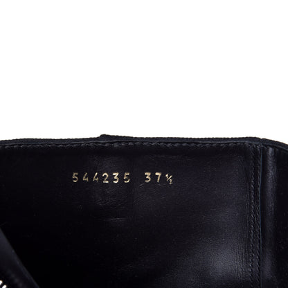 Balenciaga Denim 110mm Round Toe Ankle Boots 37.5 Black 8 of 10