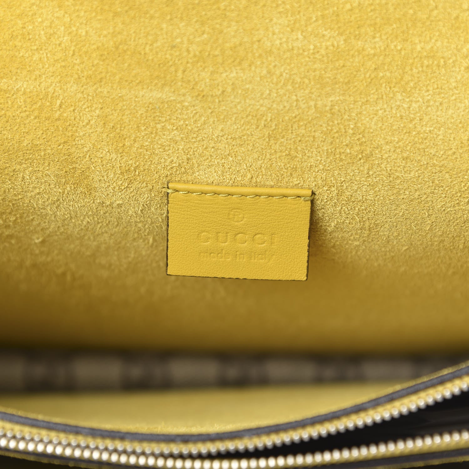 Gucci GG Supreme Monogram Crystal Bow Embroidered Medium Dionysus Shoulder Bag Yellow 6 of 11
