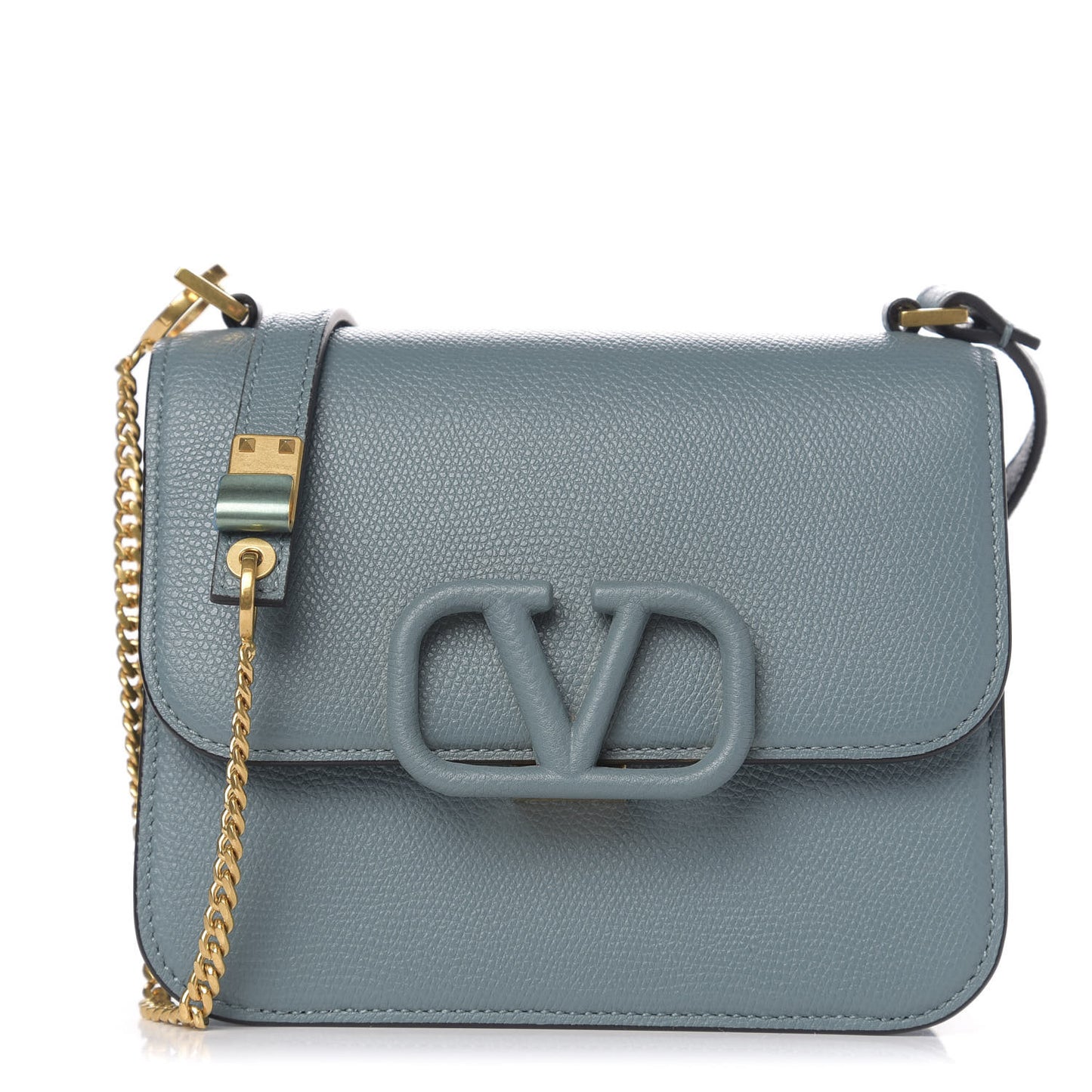 Grainy Calfskin Small VSling Shoulder Bag Amadeus
