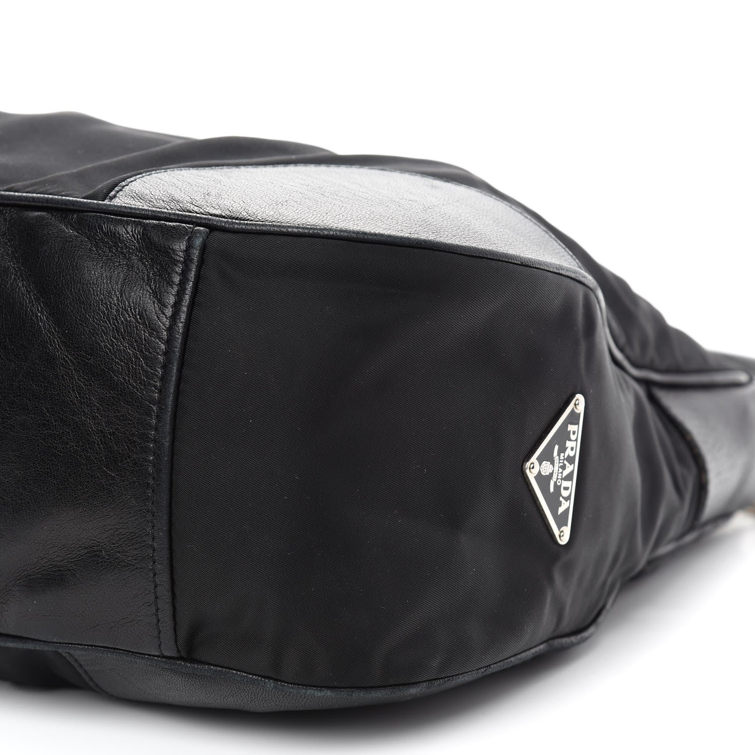 Prada Tessuto Nylon Shoulder Bag Black 10 of 14